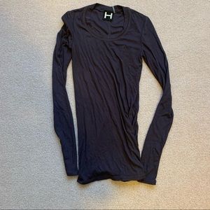 H by Bordeaux Purple Long Sleeve Shirt